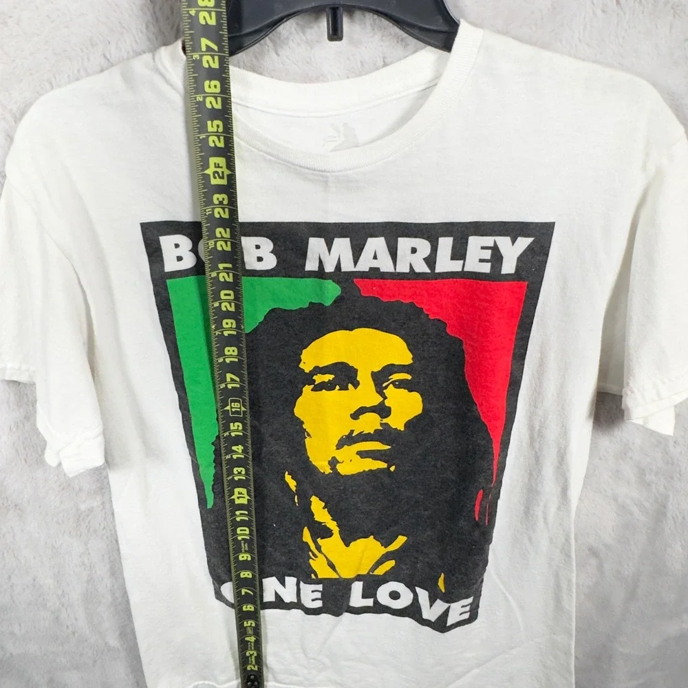 Zion Sportswear Bob Marley One Love‎ Graphic T Shirt White Mens Size M